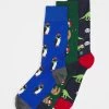 Pier One Meilleure Qualité XMAS GIFT BOX 3 PACK – Chaussettes Sous-vêtements & Chaussettes Multicolore Homme