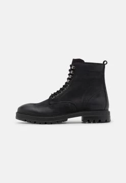 Pier One LEATHER â Bottines Ă Lacets Bas Prix Bottes Rond Homme