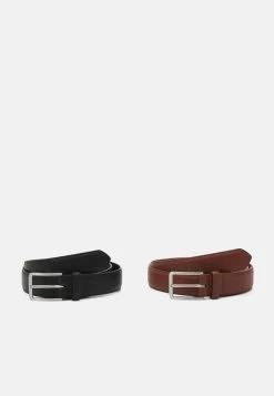 Petit Prix Pier One 2 PACK – Ceinture Ceintures Boucle Ardillon Homme