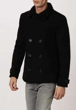 Haute Qualité Pier One Manteau Court Manteaux Col Revers Homme -Fashion Zone Soldes 7ffa7750b2f440a9ab4a5386a4440011