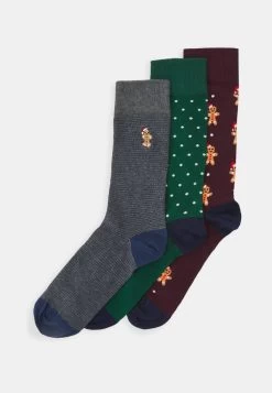 Pier One Prix Préférentiel XMAS GIFT BOX 3 PACK – Chaussettes Sous-vêtements & Chaussettes à Pois Homme