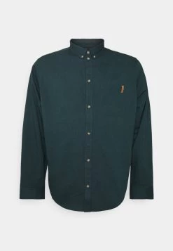 Pier One Chemise – Dark Green Authentique 100% Chemises Col à Boutons Homme