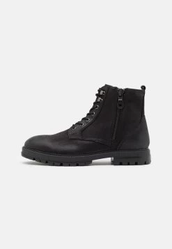 Pier One Vendre-Réclame LEATHER – Bottines à Lacets Bottes Rond Homme