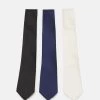 Pier One Qualité Garantie 3 PACK – Cravate Cravates Et Nœuds Papillon Couleur Unie Homme -Fashion Zone Soldes fa4013febbe6406e84c28e4622ff1ca2
